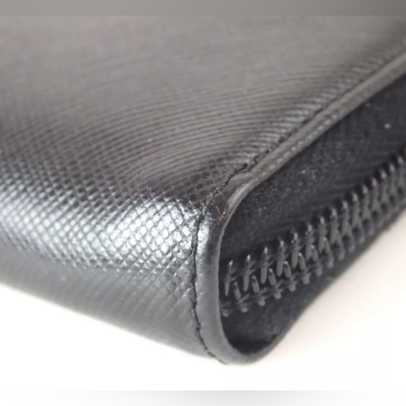 PRADA Saffiano Leather Long Zip Around Wallet 😍🖤 - Picture 13 of 16